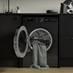 Lamona Black Freestanding Washing Machine Hockley Black Open