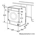 Bosch WKD28352GB Integrated 7Kg / 4Kg 1400rpm White Washer Dryer Sketch