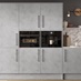 Neff Graphite Coffee Machine and Neff Microwave in Hockley Concrete Kitchen