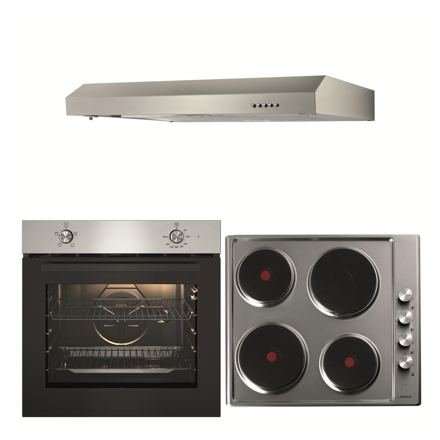 Lamona oven, hob, and extractor package