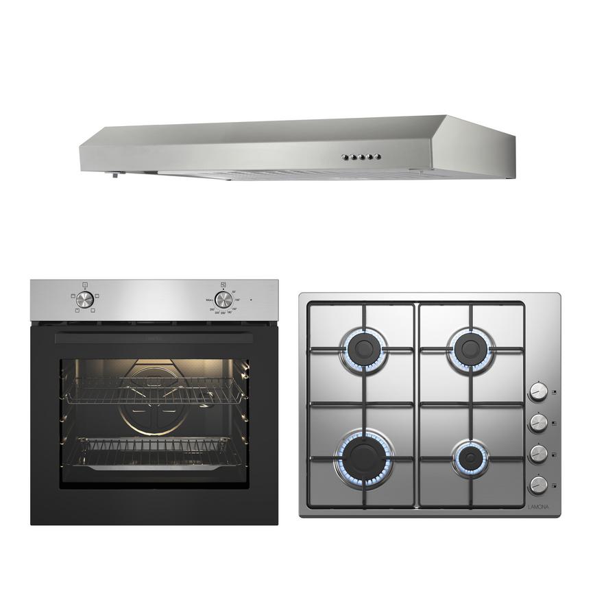 LMP9370 Oven Gas Hob and Visor Hood Cooking Package