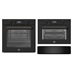 Bertazzoni Pyro / Steam Single Oven, Pyro Combi Oven with M/Wave Warming Drawer in Carbonio
