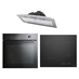 Lamona Induction Hob, Black Oven and Canopy Cooker Hood Package