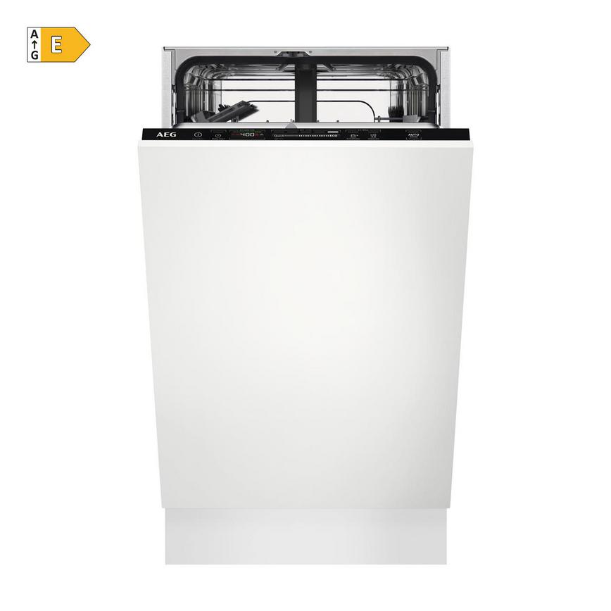 AEG FSE62407P Integrated Slimline Black Control Panel Dishwasher Cut Out with Energy Rating