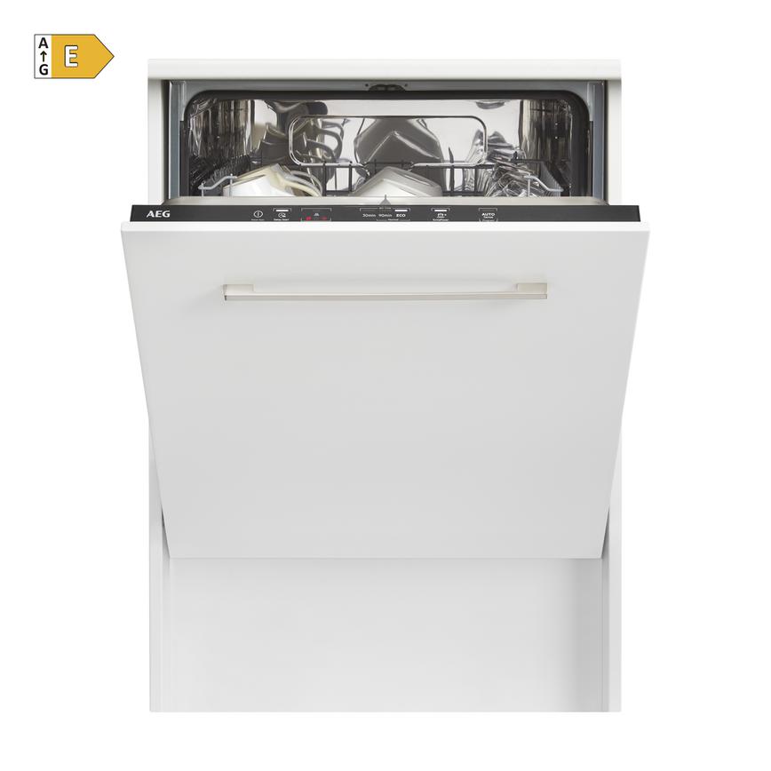 AEG FSB42607Z Integrated Full Size Black Control Panel Dishwasher Cut Out with Energy Rating