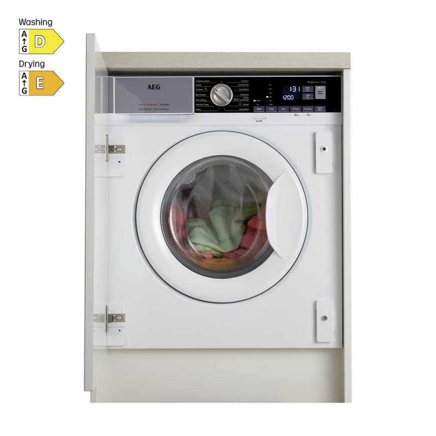 AEG L7WE7631BI Integrated 7Kg / 4Kg 1550rpm White Washer Dryer Cut Out with Energy Rating