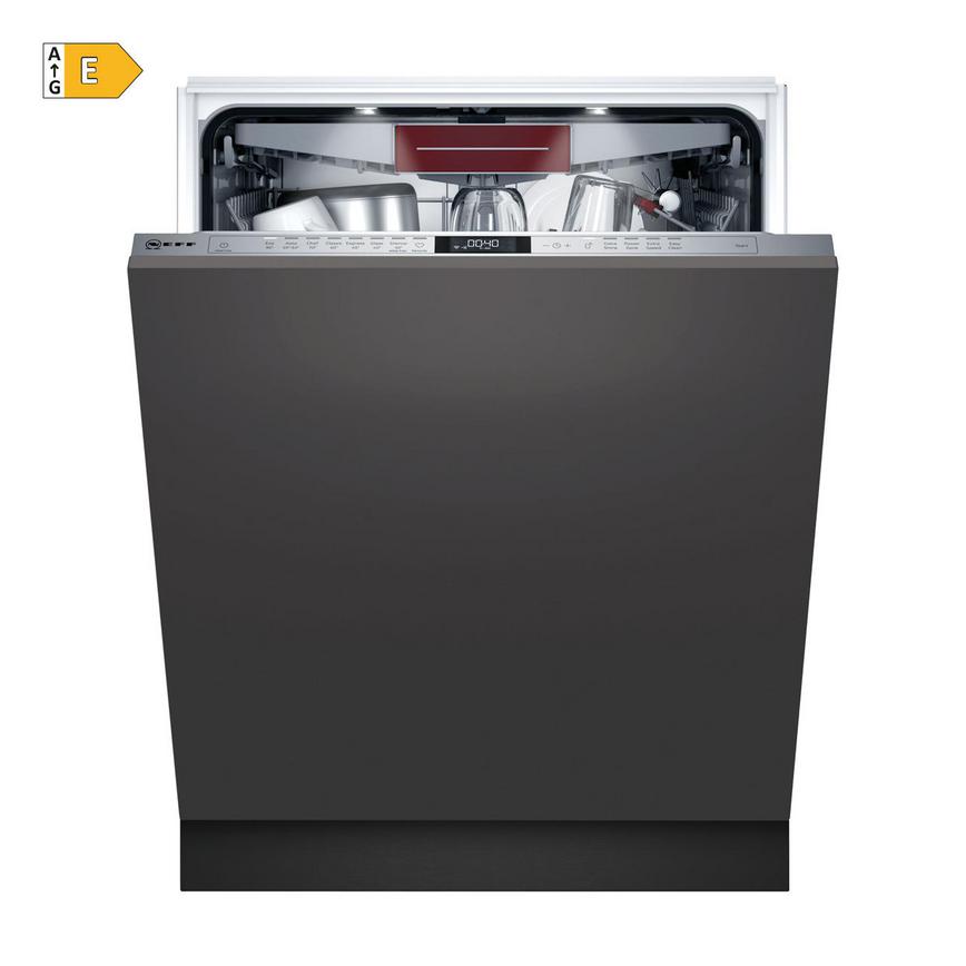 Neff S187ECX23G Integrated Full Size Stainless Steel Control Panel Dishwasher Cut Out with Energy Rating