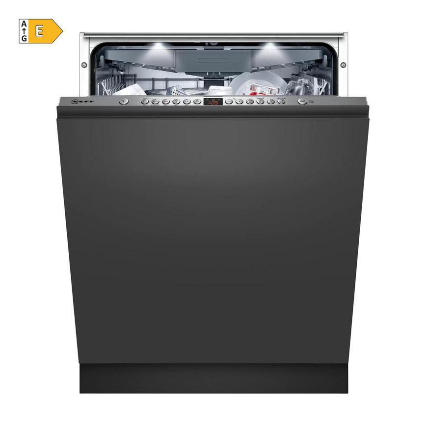Neff S513N60X1G Integrated Full Size Stainless Steel Control Panel Dishwasher Cut Out with Energy Rating