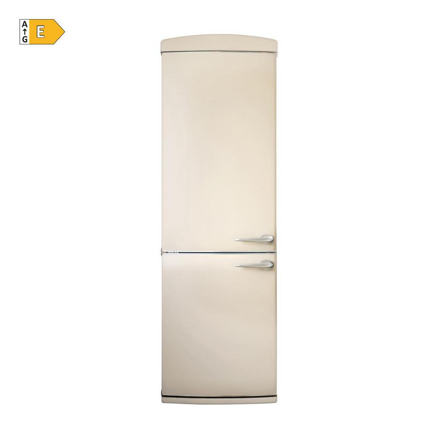 Lamona FLM6307 Freestanding 70/30 Cream Retro Fridge Freezer Cut Out with Energy Rating