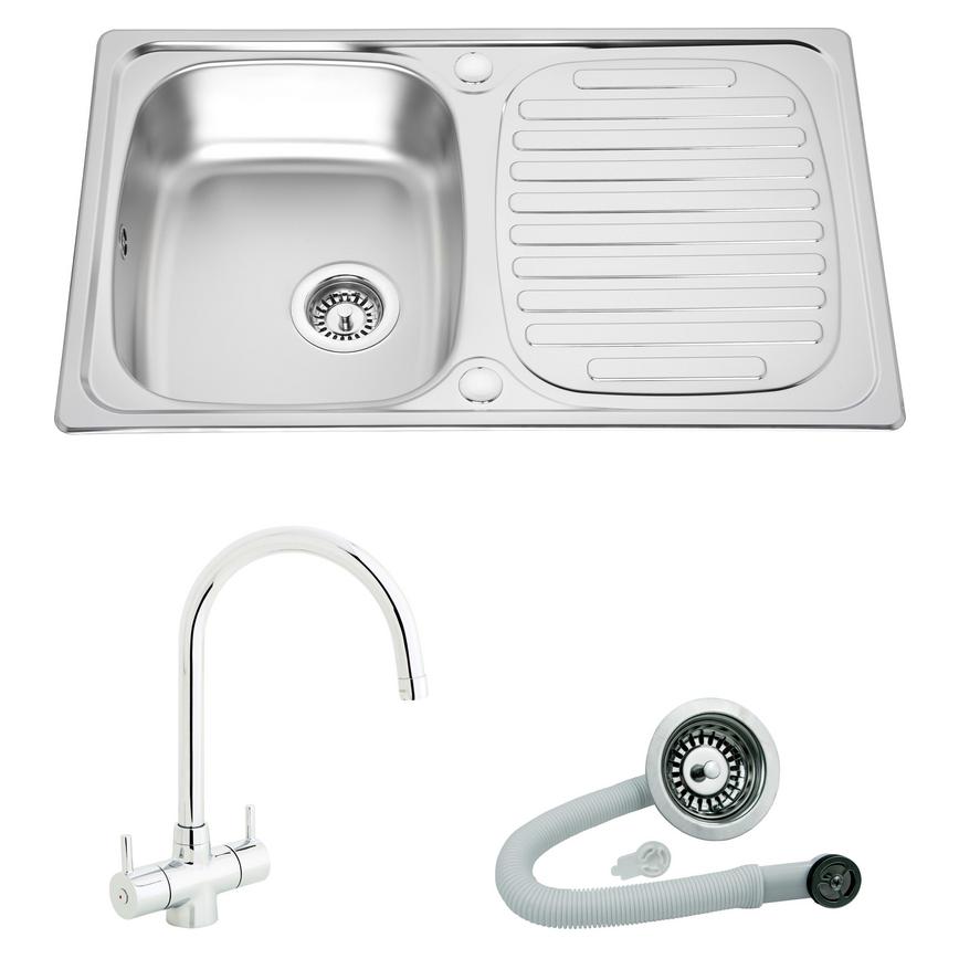 Compact Sink Rienza & Waste Cut Out