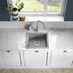 Single Bowl No Drainer Inset/Undermount Composite Grey Kitchen Sink