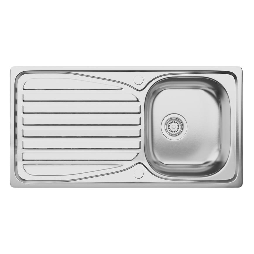 Killington Single Bowl Reversible Inset Stainless Steel Kitchen Sink 