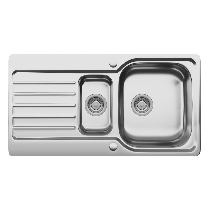 Earlsburn 1.5 Bowl Reversible Stainless Steel Kitchen Sink 
