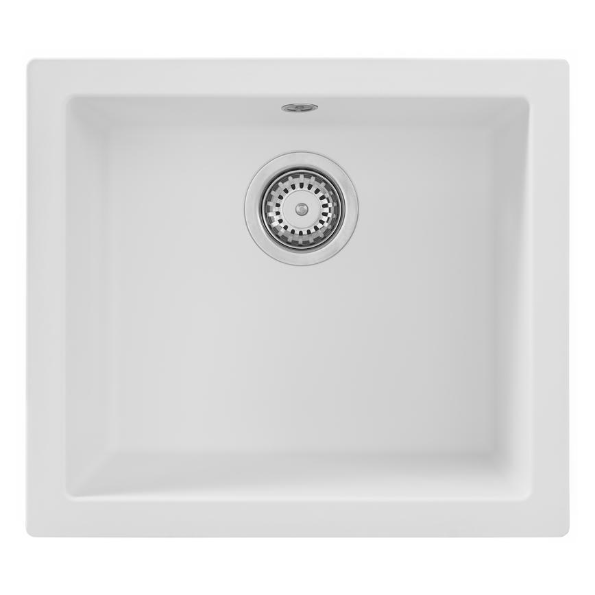 Stradour White Single Bowl Sink With WAS5255