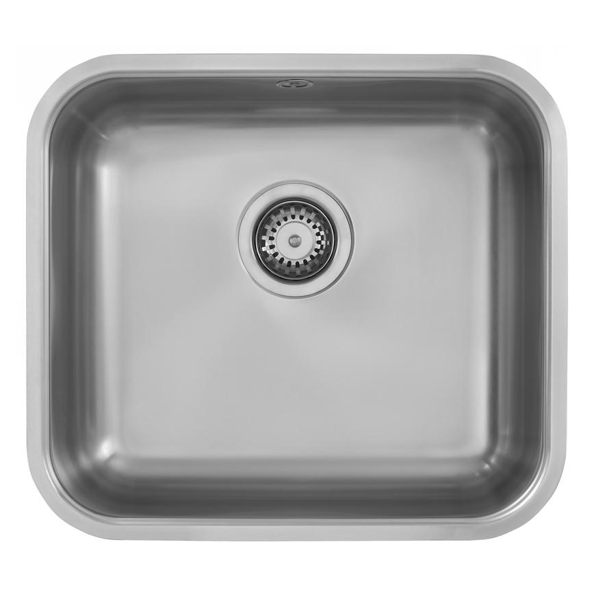 Abode Square Stainless Steel Single Bowl Sink With WAS5255