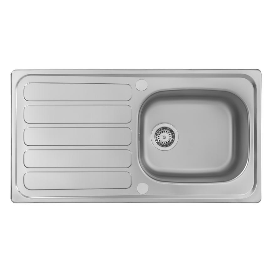 Rangemaster Stainless Steel Drayton Single Bowl Sink With WAS5255