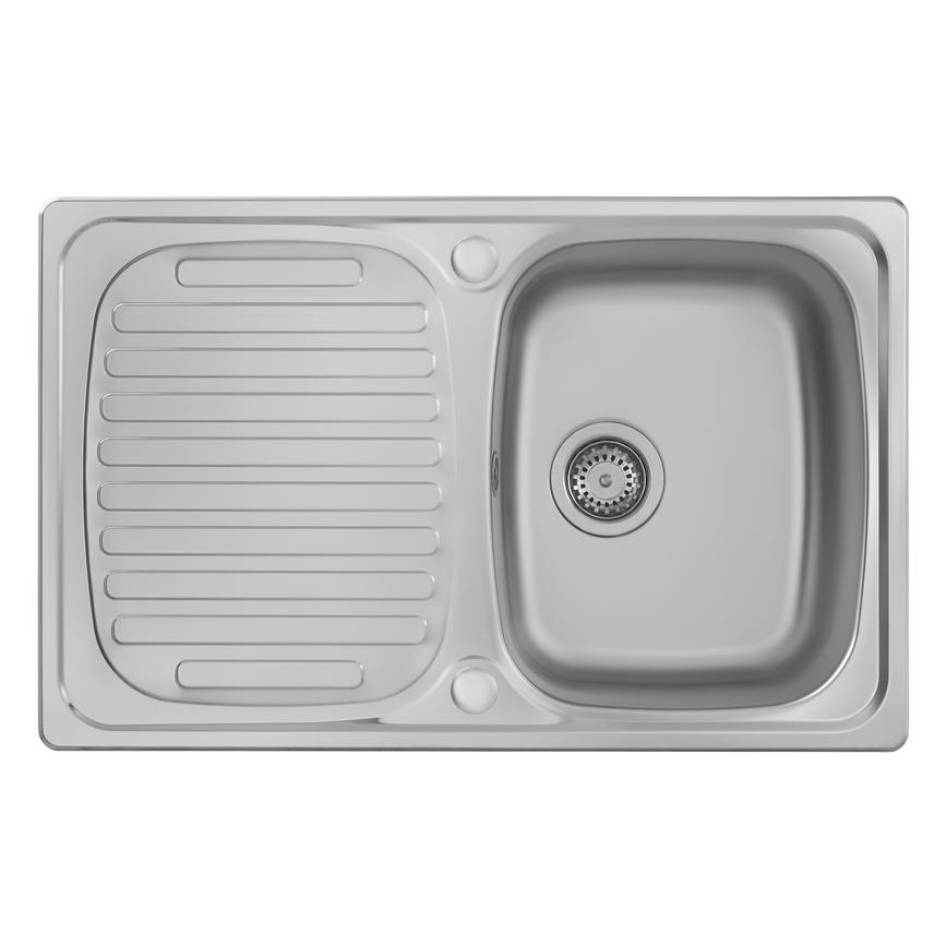 Rangemaster Stainless Steel Compact Single Bowl Sink With WAS5255