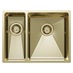 Easton 1.5 Bowl Brushed Brass Sink Left Handed