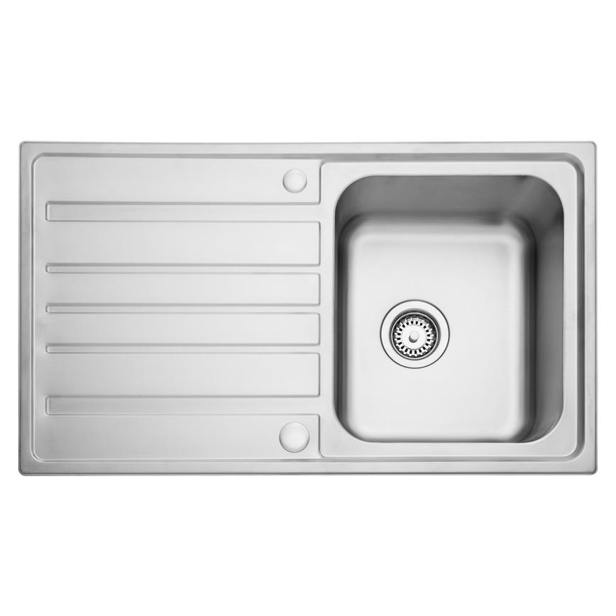 Pitsford Single Bowl Stainless Steel Reversible Sink