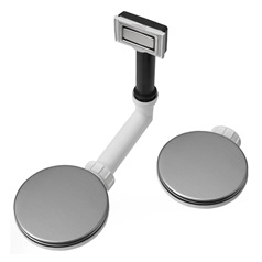 Premium Strainer Waste Kit 1.5 Square Overflow