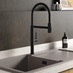 Blackwater Professional Matt Black Swan Neck Pull Out Kitchen Tap