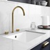 Corris Brushed Aged Brass Swivel Mixer Tap