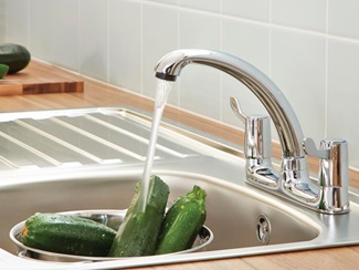 Lamona Chrome Lever Deck Mixer Tap