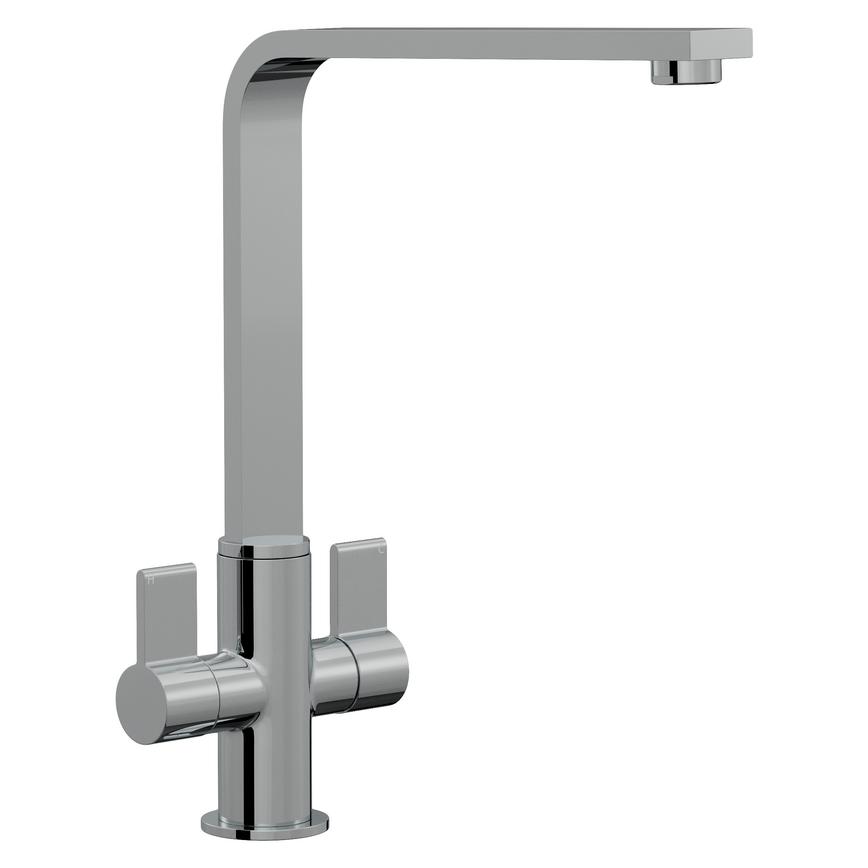 Angled Cubic Chrome Tap