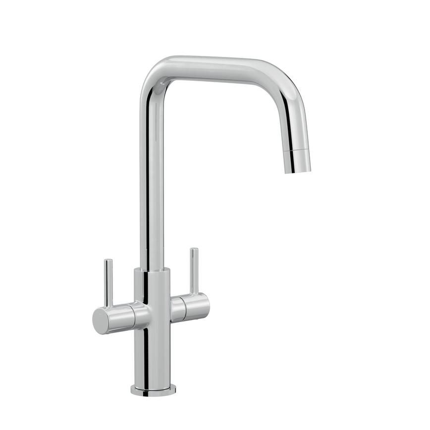 Radstone Polished Chrome Right Angled Dual Lever Mixer Tap