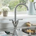 Lamona Chrome Velino Swan Neck Monobloc Tap