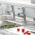 Lamona Chrome Lever Pillar Taps