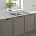 Single Lever Brushed Tap Nickel Tap Whitney Croft Grey