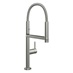 Nobili Move Professional Brushed Nickel Swan Neck Pull Out Kitchen Tap