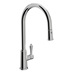 Bowden Brushed Aged Brass Swan Neck Pull Out Kitchen Tap