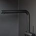 Sennen Matt Black Right Angled Mixer Tap Faucet