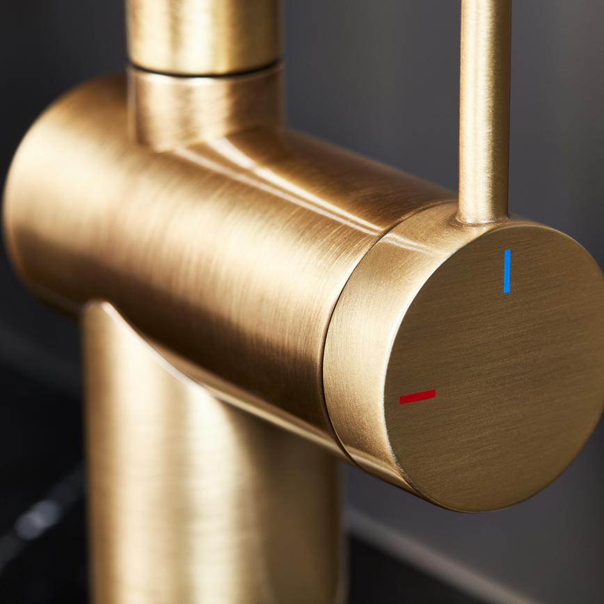 Sennen Brushed Brass Right Angled Mixer Tap Handle