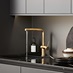 Sennen Brushed Brass Right Angled Mixer Tap On