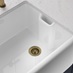 Premium 60mm Brushed Aged Brass Belfast Strainer Waste Kit