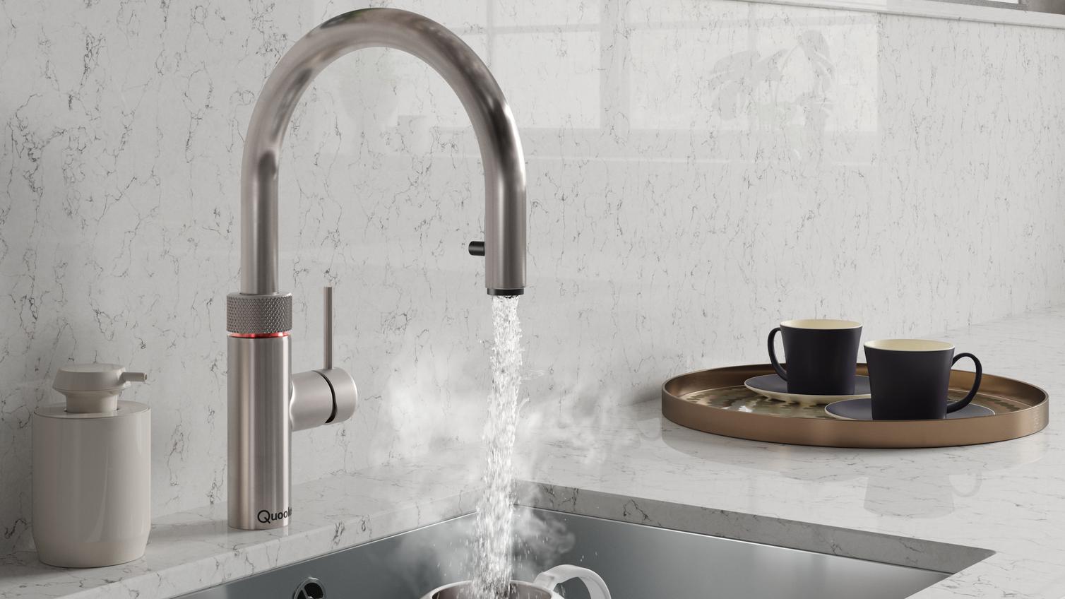 Quooker Flex Stainless Steel Tap boiling water