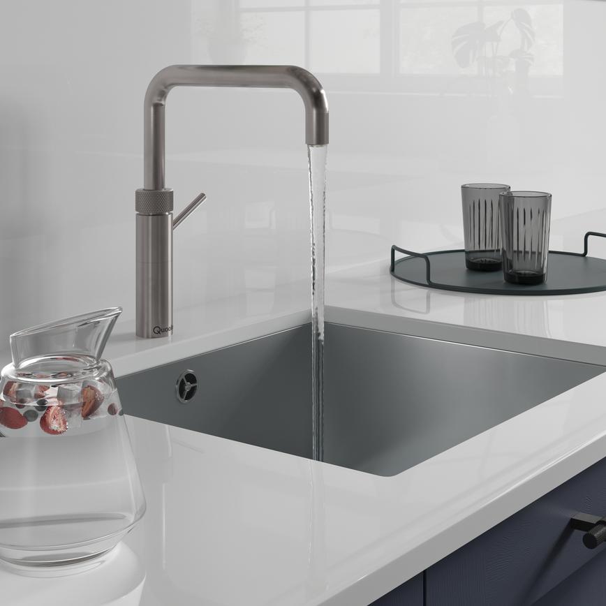 Quooker Fusion Stainless Steel Tap running