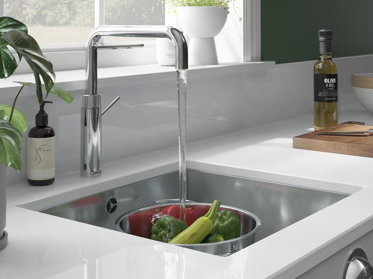 Quooker Fusion Chrome Tap running