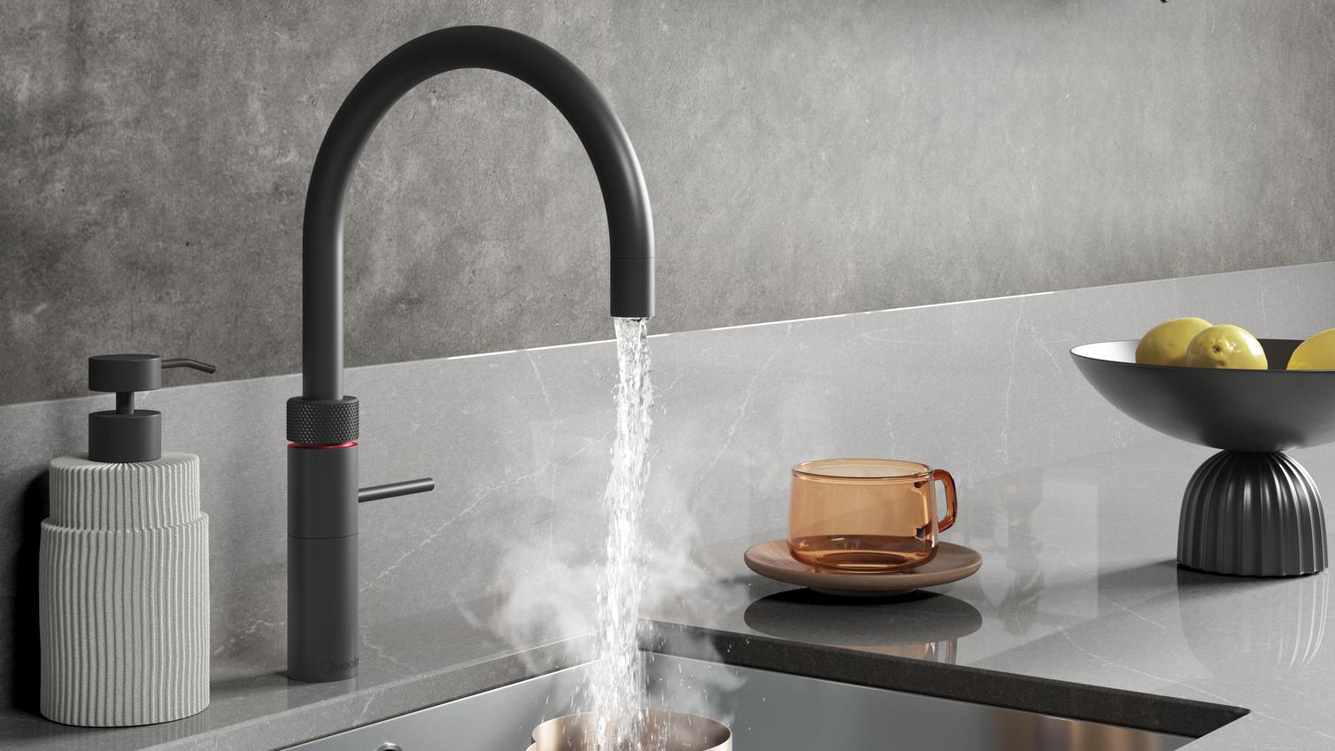 Quooker Fusion Black Tap  with boiling water