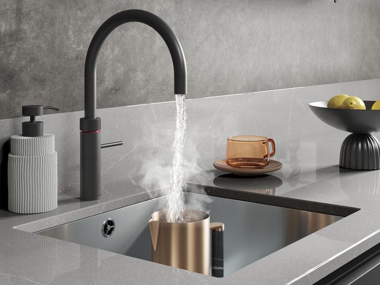 Quooker Fusion Black Tap  with boiling water