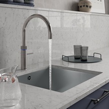 Quooker Fusion Stainless Steel Tap running