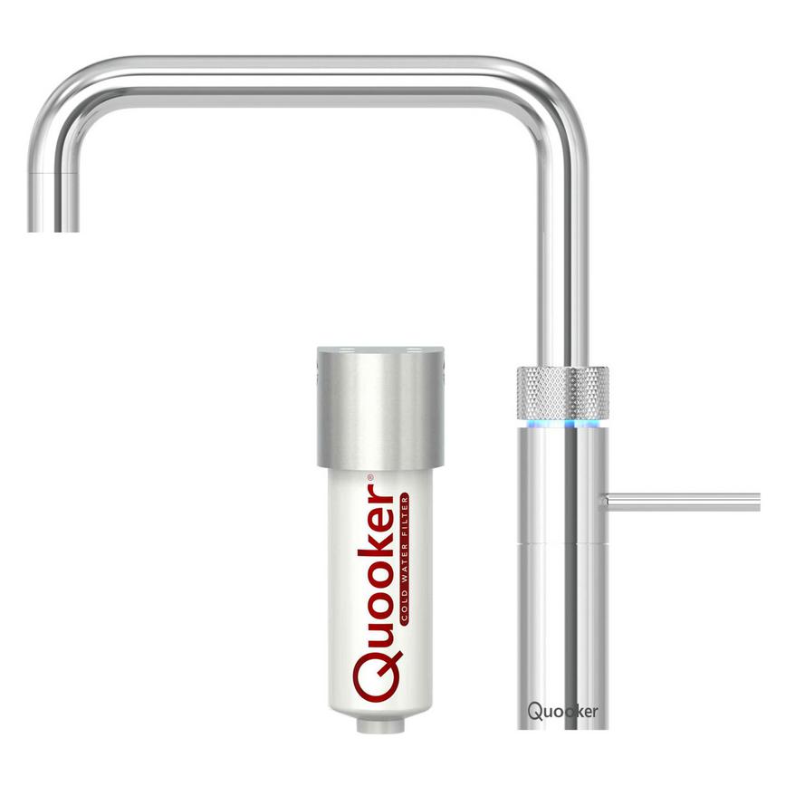 TAP2086 Quooker Square Chrome Tap & Cold Water Filter