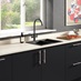 Pronteau Kynance Matt Black Knurled Kitchen Tap Handles