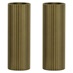 Pronteau Kynance Brushed Aged Brass Ribbed Kitchen Tap Handles