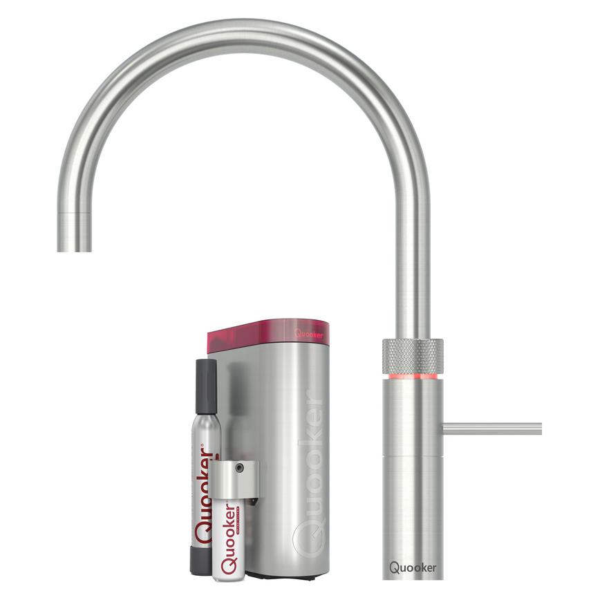 Quooker Fusion Round PRO3 Stainless Steel 5 in 1 Boiling Water Tap