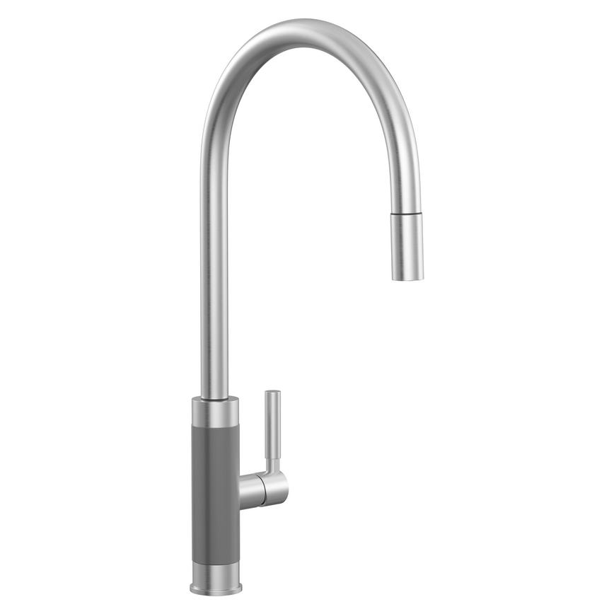 Franke J  Spout  Pull Out Brushed Steel Tap