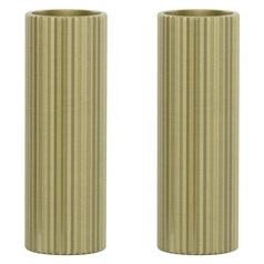 Kynance Ribbed Tap Handles Brushed Brass